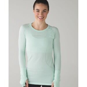 Lululemon Swiftly Tech Long Sleeve Crew Size 8 Mint Green